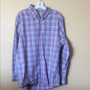 Nordstrom Men's Plaid Button-Up Shirt - 100% cotton,